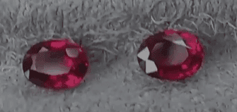 Natural Mozambique Ruby pair